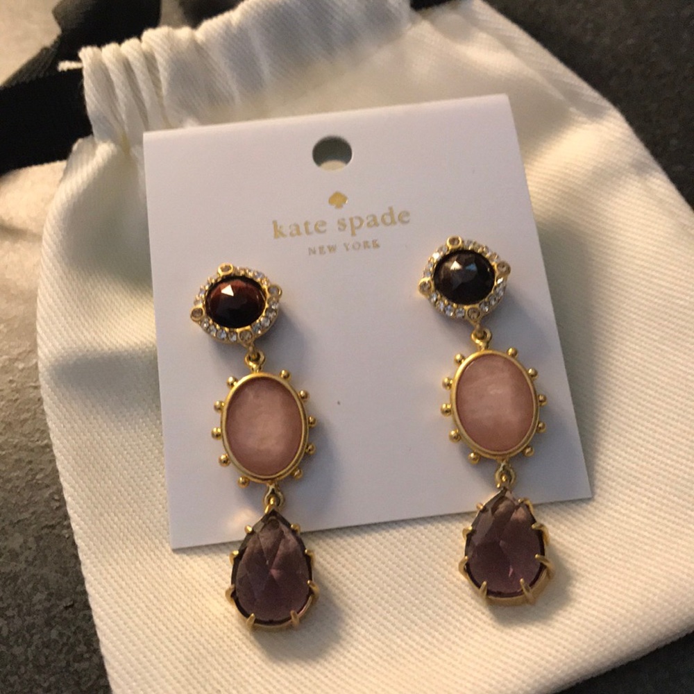 NEW Kate Spade perfectly imperfect linear earrings - Picture 1 of 8